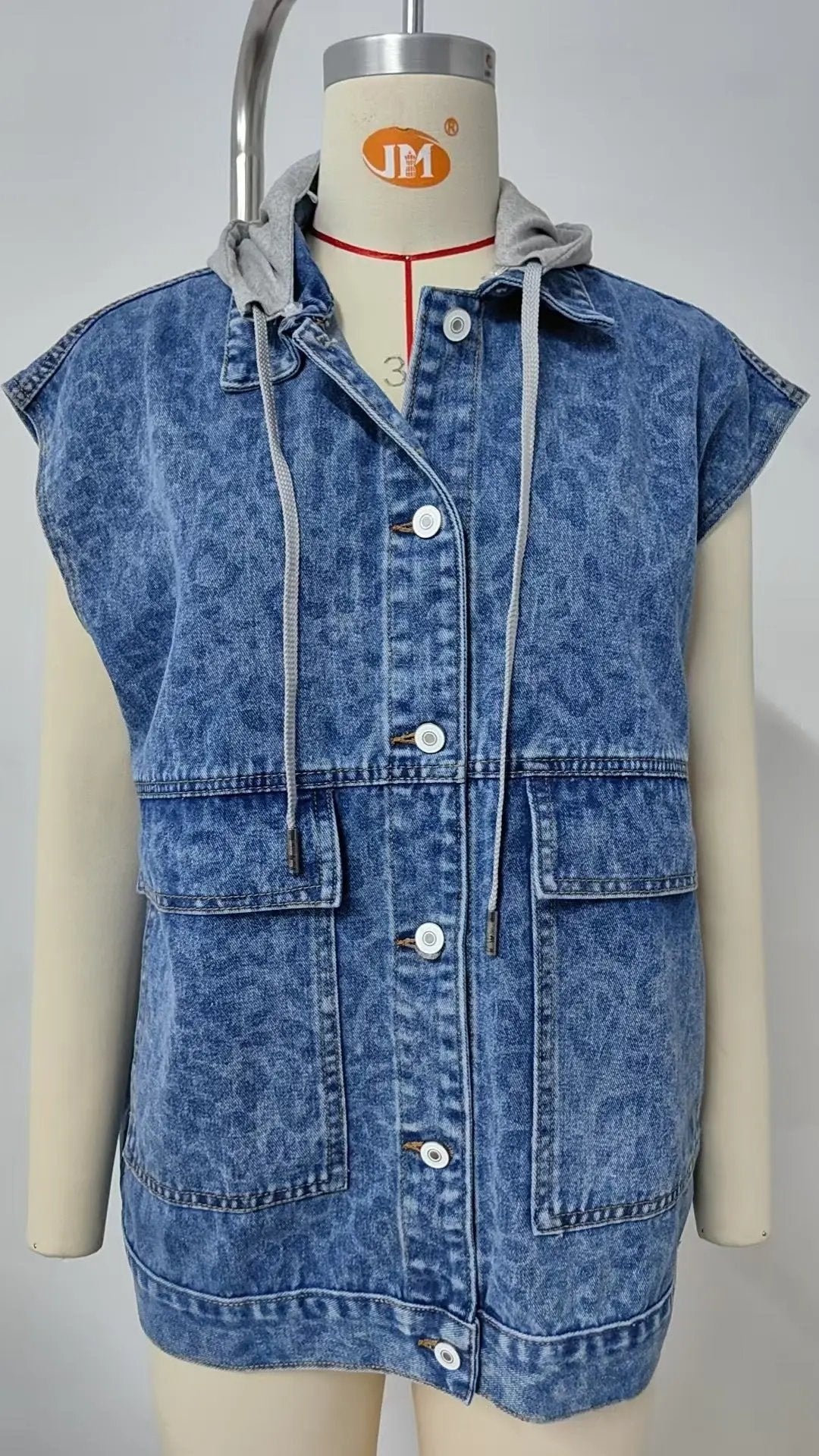 European And American New Denim Vest Waistcoat Women's Summer Fashion Trend Denim Sleeveless Vest Sumit Pathak