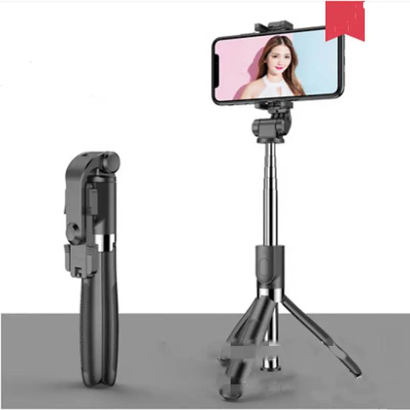 Compatible with Apple, Tripod Selfie Stick Mobile Universal Live Triangle Bracket One Bluetooth Selfie Artifact Sumit Pathak