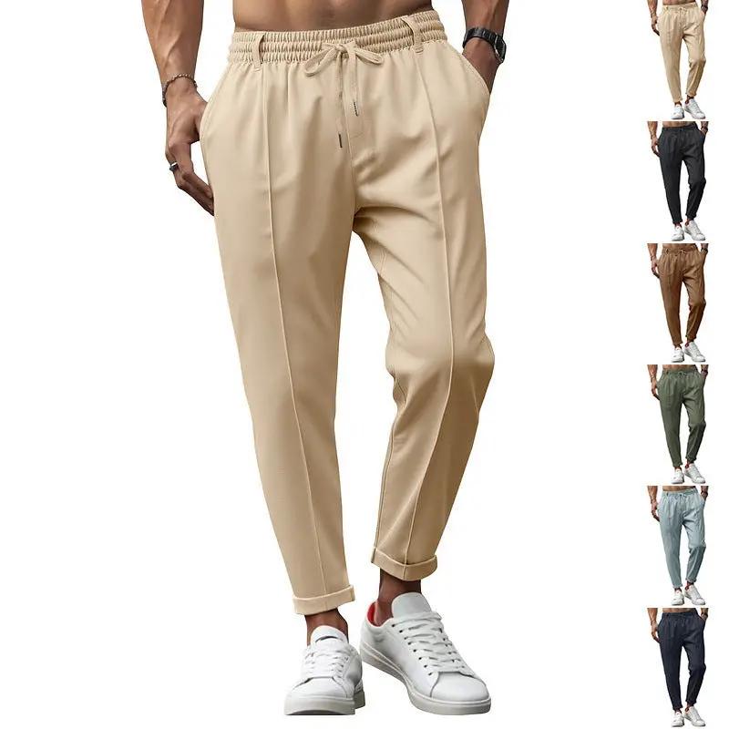 Men's Business Slim Fit Tapered Casual Pants Sumit Pathak