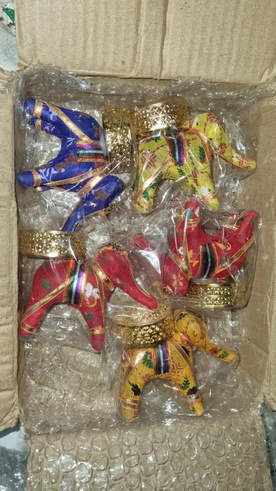 Rajasthani Elephant Tea Light Candle Holder (Pack of 4) 9ttgn1-6x