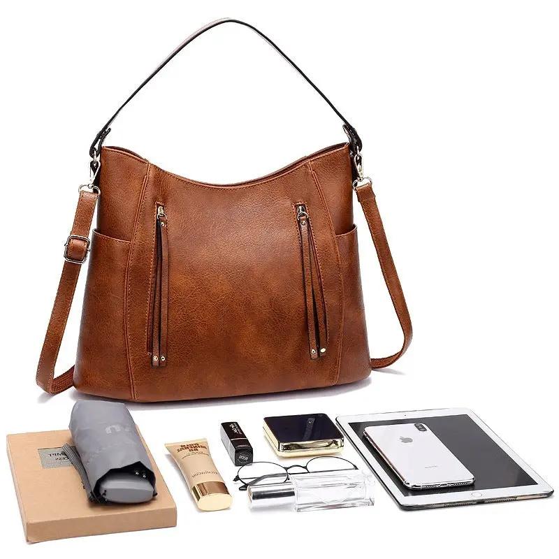 Luxury Women Bag Handbags Women Messenger Bags Leather Designer Handbag  Vintage Big Large Capacity Hobos Female Bag Sumit Pathak
