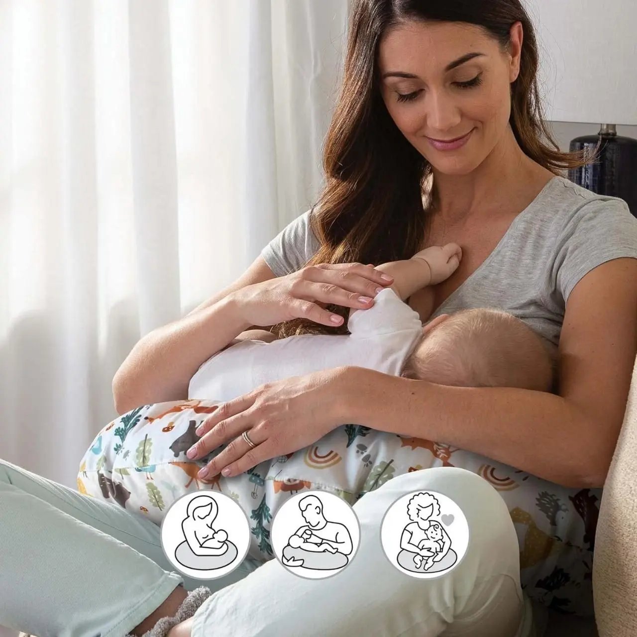 Baby Nursing Pillow Cover 9ttgn1-6x