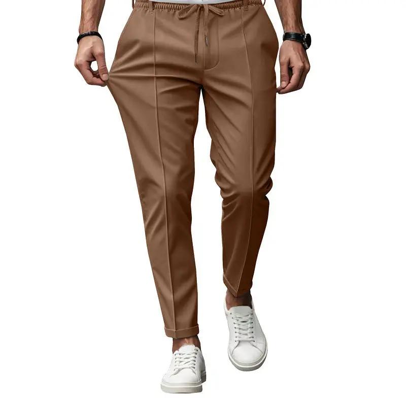 Men's Business Slim Fit Tapered Casual Pants Sumit Pathak