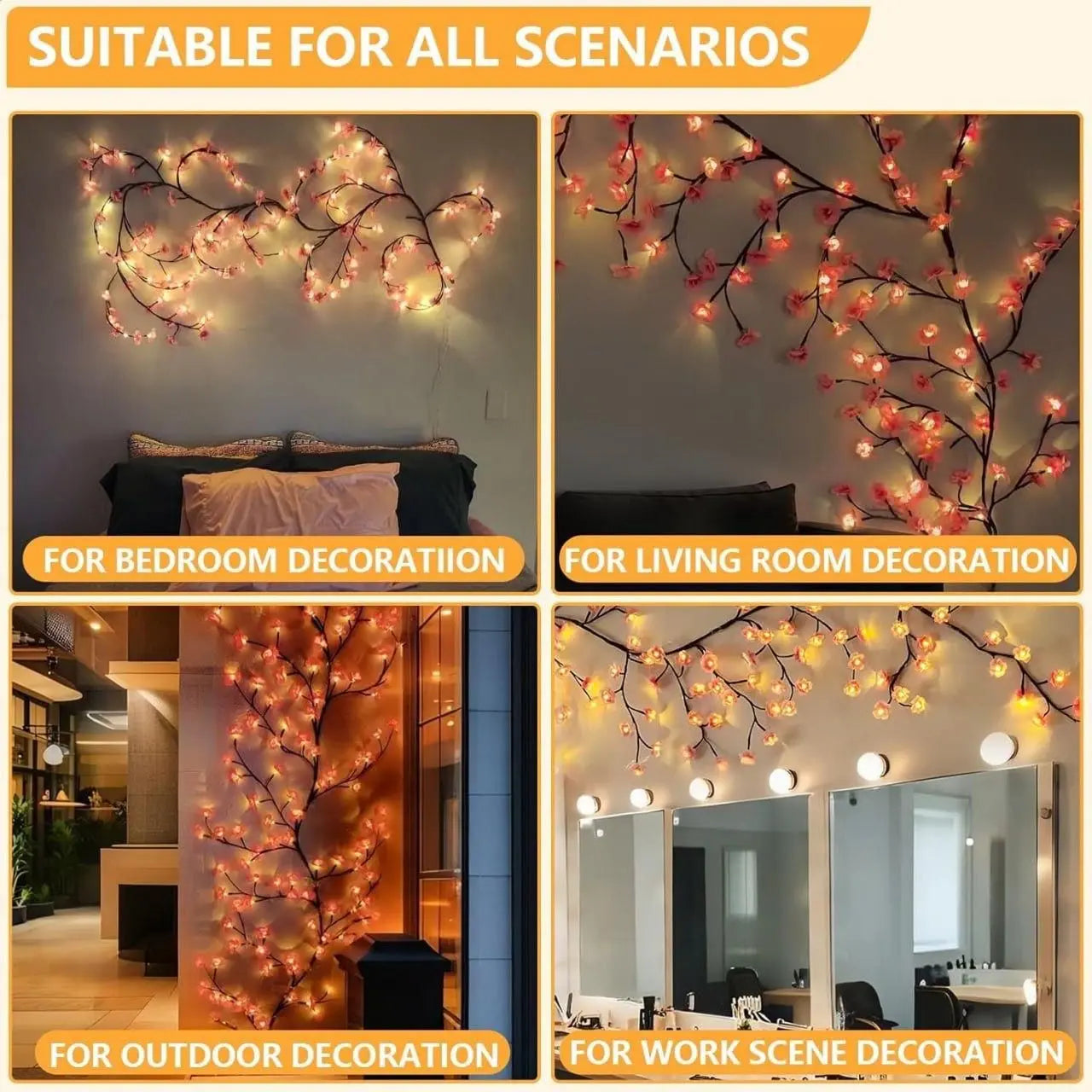Cherry LED Tree Branch Lights 9ttgn1-6x