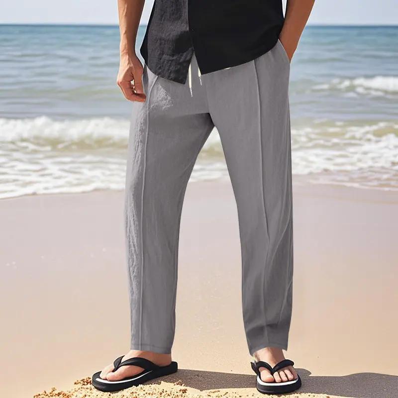 Tether Wide Leg Straight Men's Casual Pants Sumit Pathak