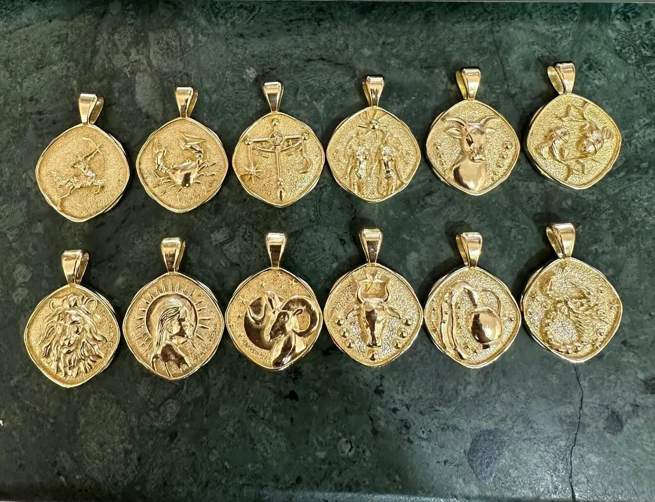 Gold Plated Zodiac Sign Necklace 9ttgn1-6x