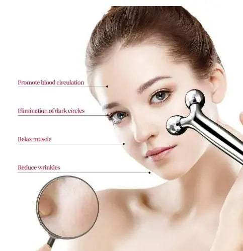 Mini Long 3D Shape 360 Rotate Face Massage Roller 9ttgn1-6x