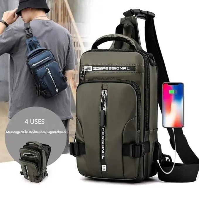Sling Bag with USB Charging Port 9ttgn1-6x