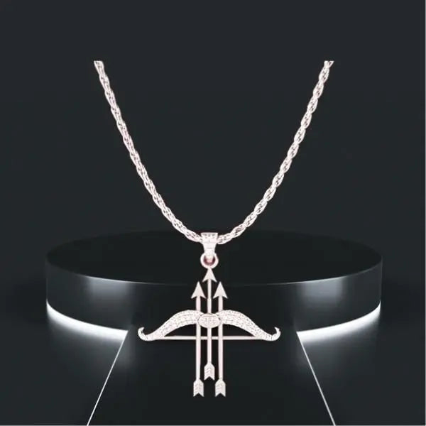 Ram Dhanush Silver Pendant Chain 9ttgn1-6x