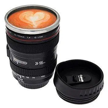 CAMERA Coffee Mug With Lid - 1 Piece, Black, 350 ml 9ttgn1-6x