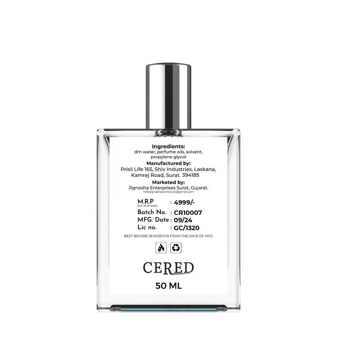 CERED Aventus Perfume 50ML (Pack of 2) 9ttgn1-6x
