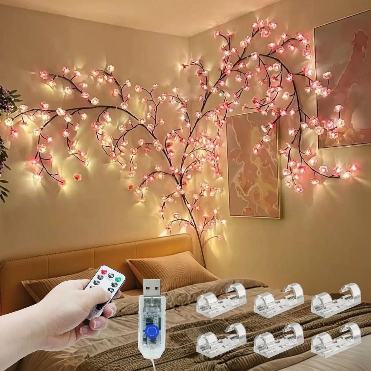 Cherry LED Tree Branch Lights 9ttgn1-6x