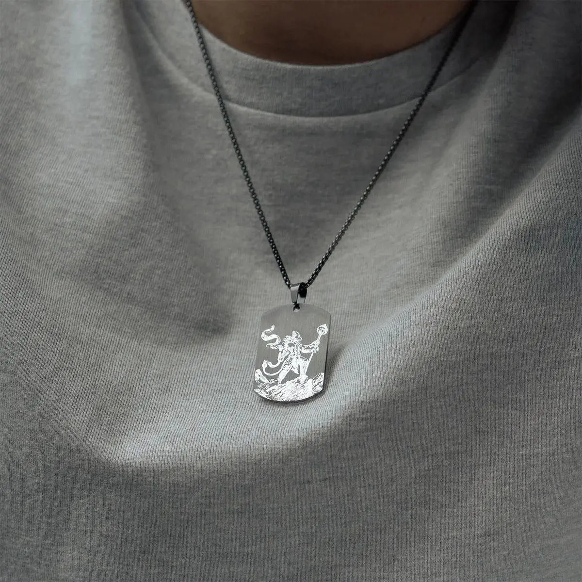 Protector Hanuman Godform Pendant with Chain 9ttgn1-6x