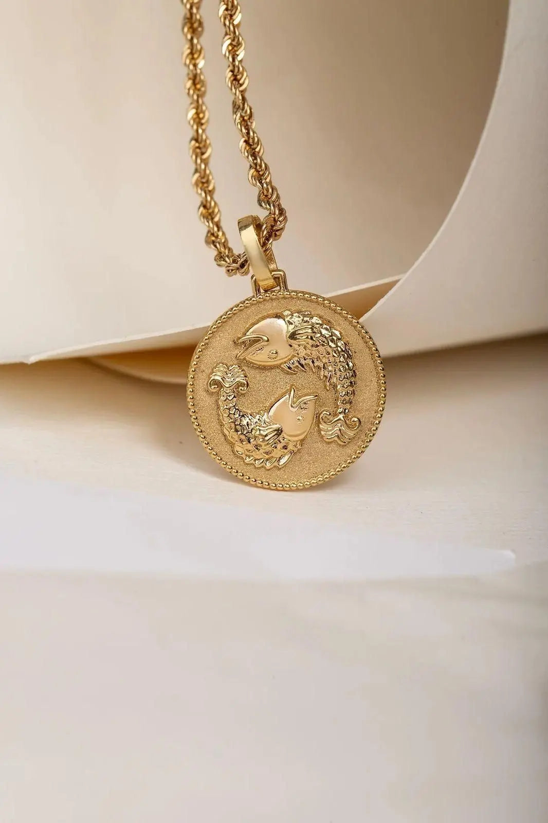 Gold Plated Zodiac Sign Necklace 9ttgn1-6x