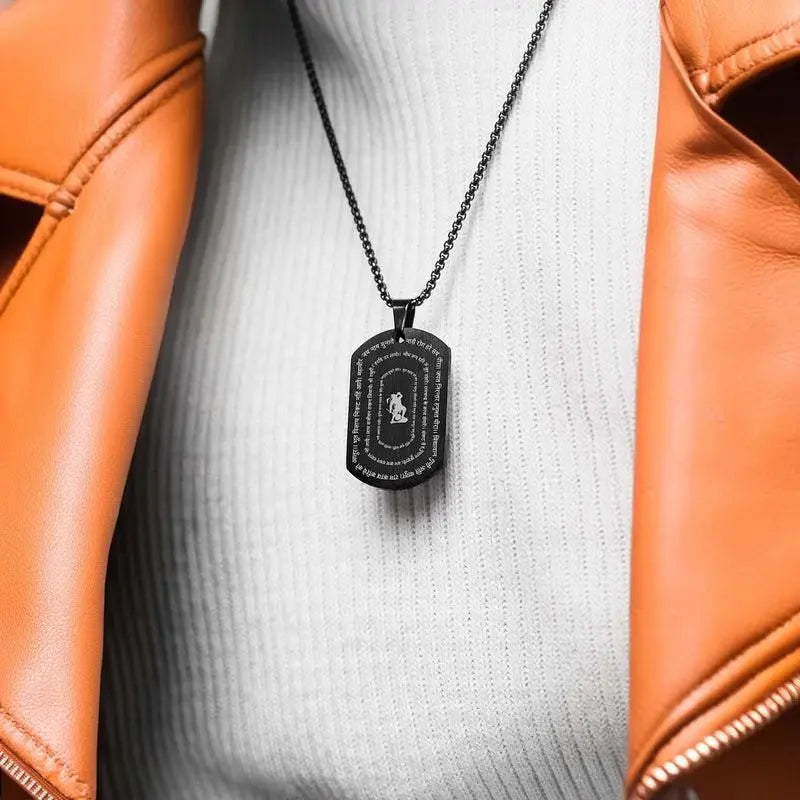 Hanuman Chalisa Pendant with Chain 9ttgn1-6x