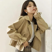 Korean Style Loose Fried Street Short Suit Trench Coat Sumit Pathak