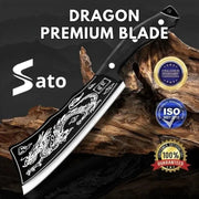 Dragon Chopping Knife Stainless Steel Blade 9ttgn1-6x
