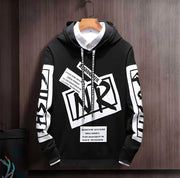 Cotton Blend Printed Full Sleeves Mens Hooded Neck T-Shirt 9ttgn1-6x