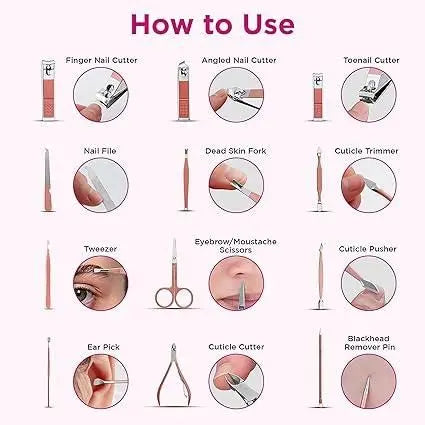 Manicure/Pedicure Nail Tool Set 9ttgn1-6x