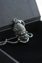 Khatu Shyam Maharaj Pendant with Chain 9ttgn1-6x