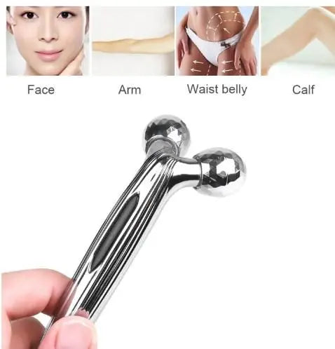 Mini Long 3D Shape 360 Rotate Face Massage Roller 9ttgn1-6x