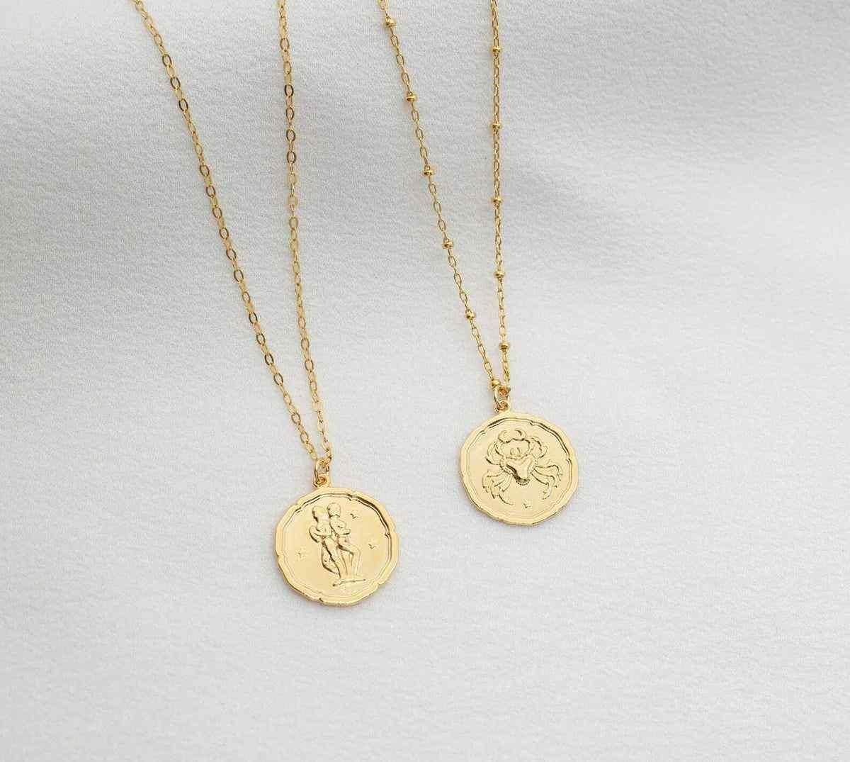 Gold Plated Zodiac Sign Necklace 9ttgn1-6x