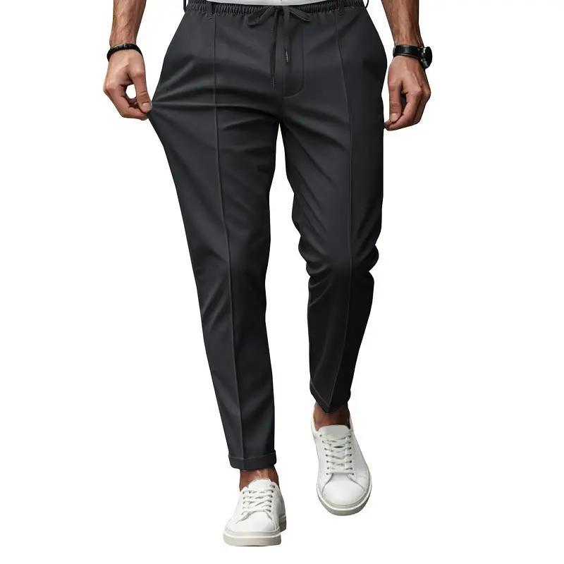 Men's Business Slim Fit Tapered Casual Pants Sumit Pathak