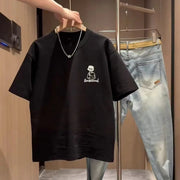 Men's Simple Cartoon Print Loose Short Sleeve Sumit Pathak