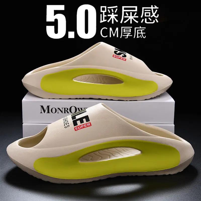 EVA Slip Feeling Soft Bottom Non-slip Outdoor Wear-resistant Indoor Lovers Mute Sandals And Slippers Women Wholesale Price