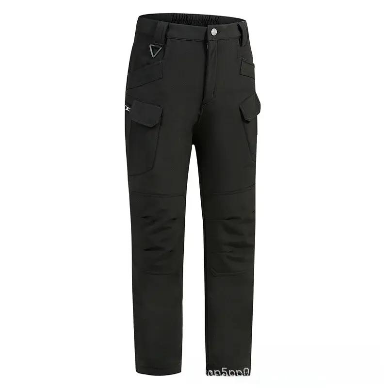 Outdoor Sports Softshell Pants Men&#039;s Fleece Lined Windproof Waterproof Breathable Mountain Climbing Camping Hiking Trousers