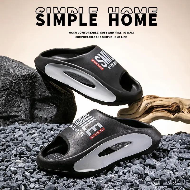 EVA Slip Feeling Soft Bottom Non-slip Outdoor Wear-resistant Indoor Lovers Mute Sandals And Slippers Women Wholesale Price