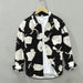 1579 Trend Printed Shirt Men's Long Sleeve Hong Kong Style Japanese Fashion Handsome Loose Casual Shirt