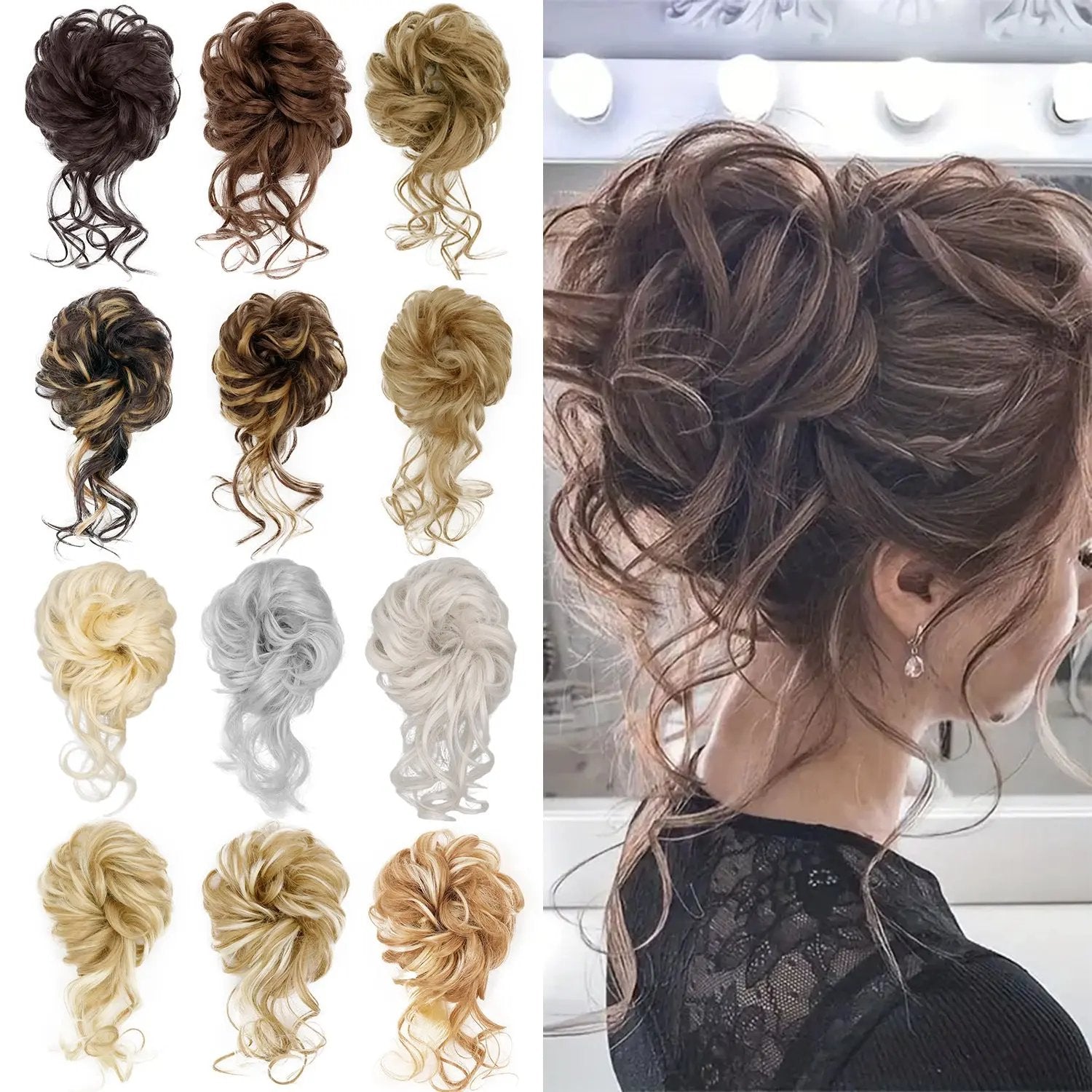 Hair Ring Chemical Fiber Wig INDZONES