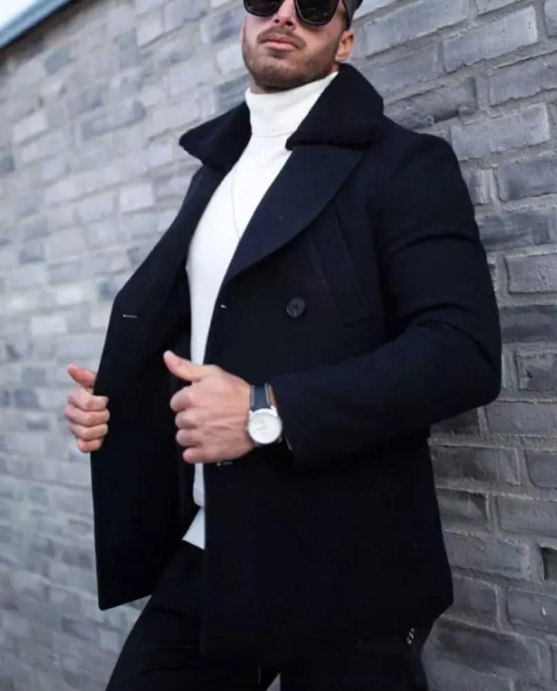 Fur Collar Coat Suit Coat Men's Clothing Jacket INDZONES