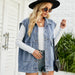 European And American New Denim Vest Waistcoat Women's Summer Fashion Trend Denim Sleeveless Vest