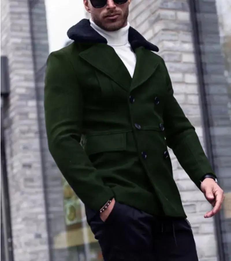 Fur Collar Coat Suit Coat Men's Clothing Jacket INDZONES
